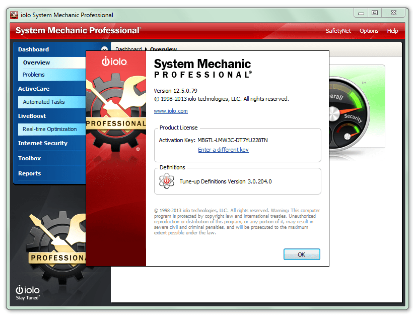 System Mechanic Professional 14 Serial Key Expires 2015